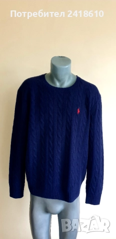 POLO Ralph Lauren Cable Wool / Knit Mens Size L НОВО! ОРИГИНАЛ! Мъжки Пуловер!, снимка 3 - Пуловери - 52584451