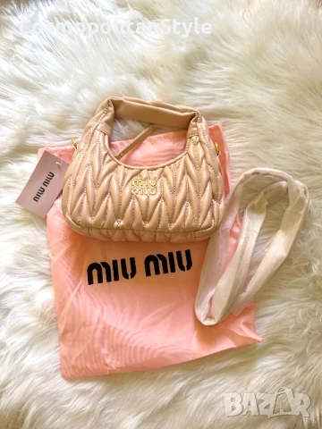 Нова дамска чанта от естествена кожа Miu Miu