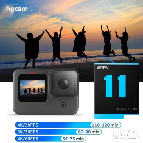 Батерии за Екшън Камери - GoPro | Insta | DJI | SJCAM | Xiaomi | EKEN, снимка 4 - Батерии, зарядни - 49378104