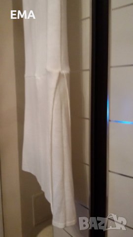 Комплект Бяла миди пола+къса блуза маш.плетиво, снимка 3 - Поли - 39091063
