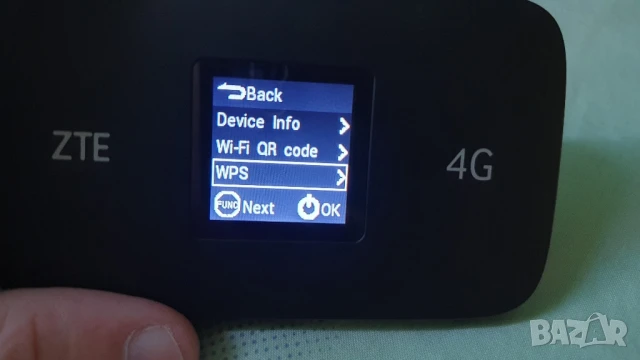 Рутер (бисквитка) ZTE 4G MF971LS, снимка 3 - Рутери - 51080921