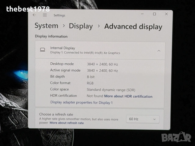 4K OLED Touch DELL 5680`i7-13800H/RTX 4000 ADA-12GB/32GB DDR5/512GB SSD/Бат 12ч/Гаранция, снимка 9 - Лаптопи за игри - 53092895