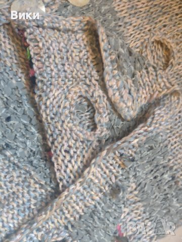 Ръчно плетена спорно елегантна лятна блуза с големи копчета, снимка 16 - Блузи с дълъг ръкав и пуловери - 41402568