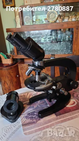 Бинокулярен микроскоп  Carl Zeiss Jena, снимка 8 - Лаборатория - 47395881
