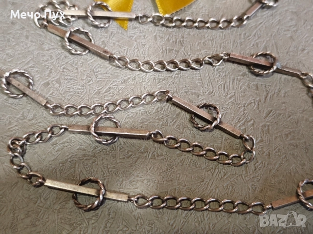 Сребърен синджир (342), снимка 4 - Колиета, медальони, синджири - 51459437