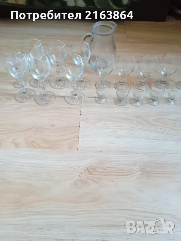  комплект чаши плюс каничка, снимка 5 - Чаши - 50326038