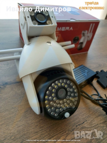Куполна Wi Fi камера, Два обектива, 50 LED диодa