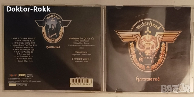 Motorhead - неофициални дискове и оригинален двоен диск , снимка 6 - CD дискове - 52821440