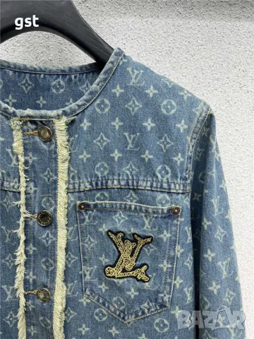 Уникално Яке LV Louis Vuitton Дънки 👖 дамско , снимка 1