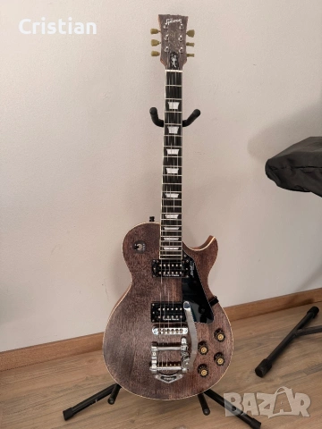 Luthier Custom Les Paul Tribute – Seymour Duncan JB/Jazz, Bigsby, Roasted Maple, снимка 3 - Китари - 53637803