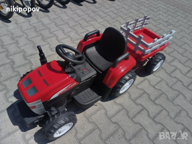 NEBRASKA акумулаторен трактор с ремарке DALLAS червен, снимка 3 - Други - 53849243