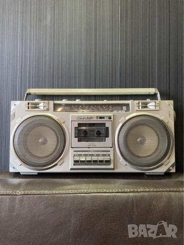 	SHARP GF-7474Z VINTAGE RETRO BOOMBOX радио касетофон, снимка 7 - Радиокасетофони, транзистори - 53389097