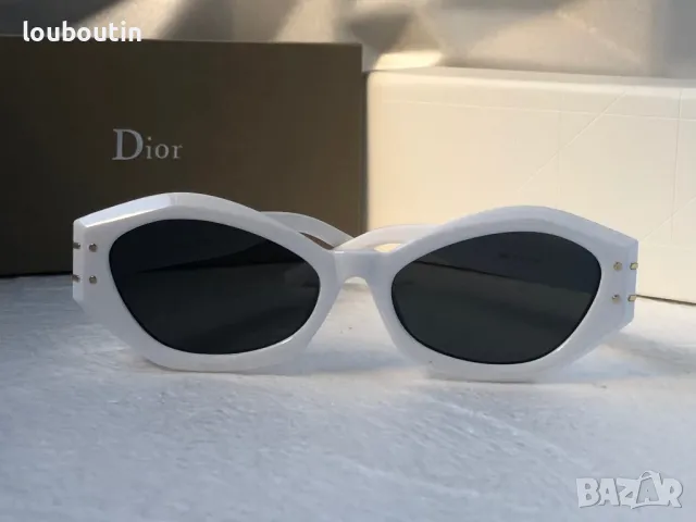 Dior 2024 дамски слънчеви очила 2 цвята черни бели, снимка 8 - Слънчеви и диоптрични очила - 47699244