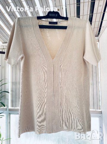 Блуза/тениска YOUR SIXTH SENSE плътна коприна, снимка 10 - Корсети, бюстиета, топове - 41248840