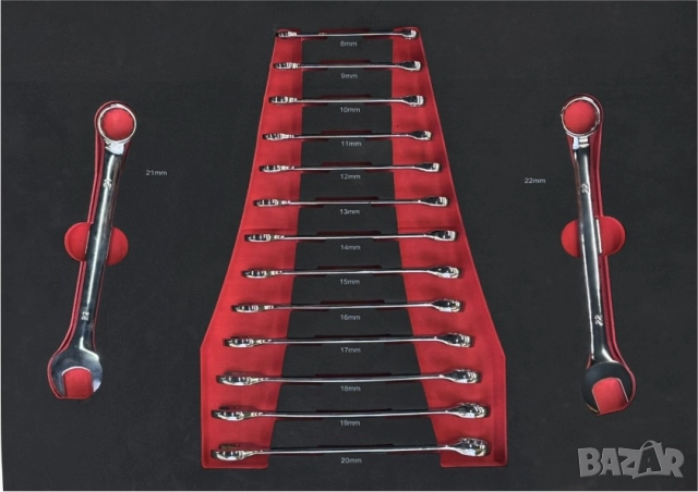 Количка за инструменти оборудвана с 258 броя инструменти, снимка 8 - Други инструменти - 51993756