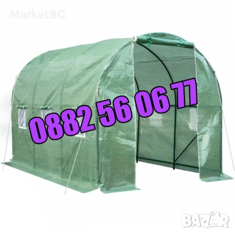 Тунелна оранжерия с размери 3х2х2 метра, оранжерия тунелна, снимка 2 - Оранжерии - 53703052