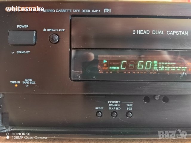 Onkyo K-611 HiFi три глави, 4 мотора, дуал капщан , снимка 8 - Декове - 42111483