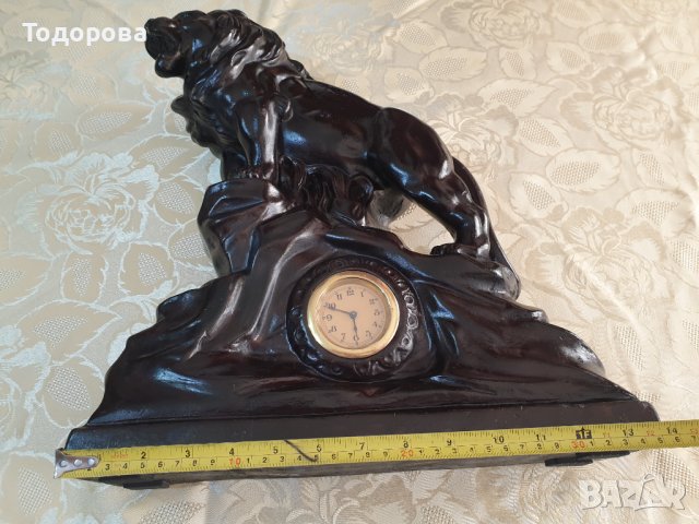 Старинен немски  каминен часовник, снимка 9 - Антикварни и старинни предмети - 41227873