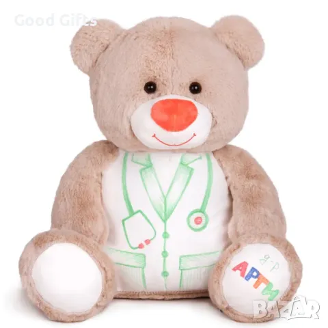 Вълшебното Плюшено мече за рисуване, Плюшено мече, върху което може да се рисува, снимка 8 - Плюшени играчки - 47620947