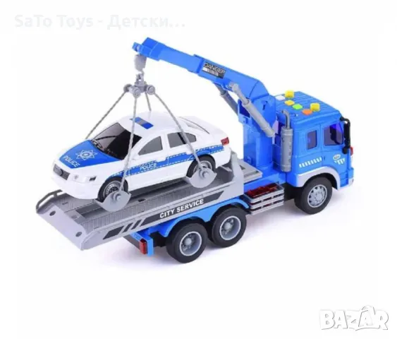 Детски камион с кран и пътна помощ, снимка 4 - Коли, камиони, мотори, писти - 50020643