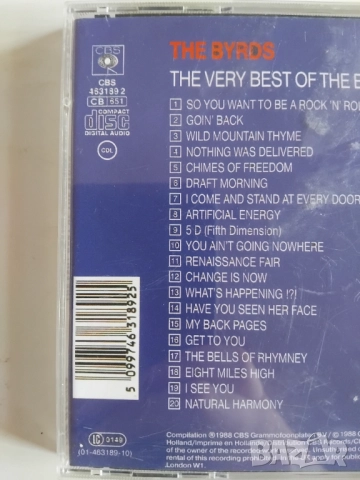 The Byrds – The Very Best Of The Byrds - оригинален диск музика, снимка 2 - CD дискове - 52842033