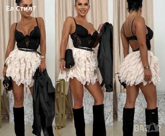 📌#Ефектна къса #пола Размер С м л ЦенА 105лв/53.69 € ЕКОНТ, снимка 2 - Поли - 52631383