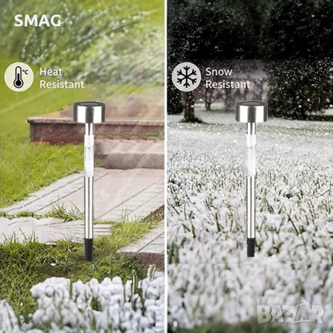 Слънчев фенер соларна лампа с редуващи се цветове 24.5см S_1165189, снимка 6 - Соларни лампи - 49904805