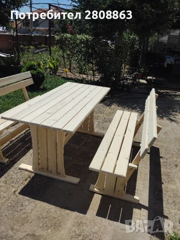 Пейки с маса, снимка 3 - Градински мебели, декорация  - 50782371