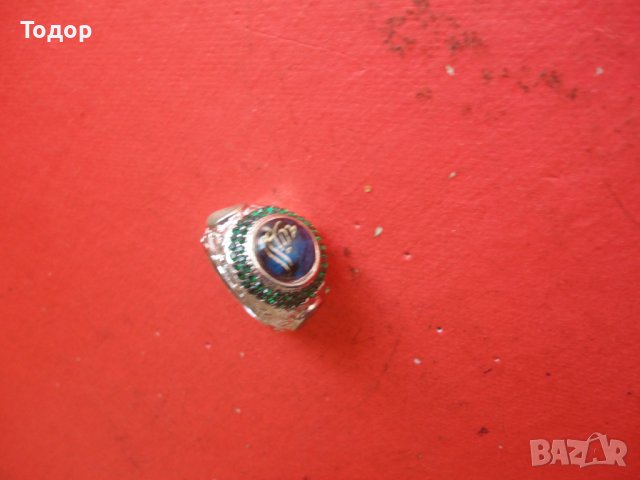 Страхотен пръстен камък и емайл , снимка 2 - Пръстени - 41633825