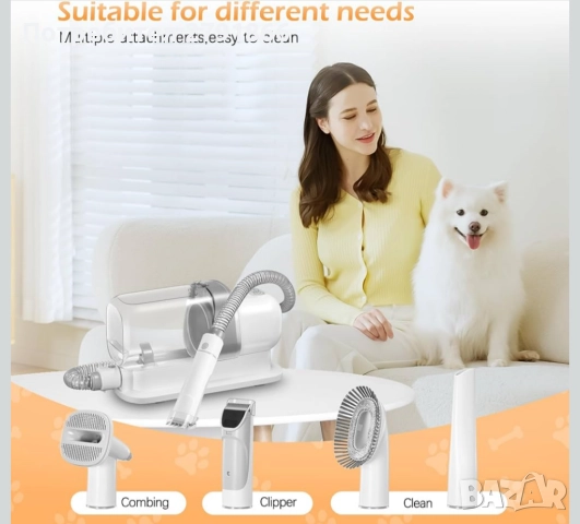 Комплект прахосмукачка за груминг на домашни любимци 2.3L , снимка 6 - За кучета - 52167025