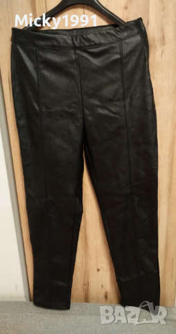 Сет кожени панталони ginatricot +риза H&M, снимка 3 - Панталони - 44840482