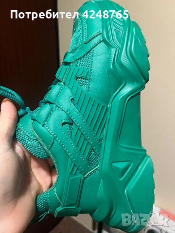 Маратонки зелени, снимка 7 - Маратонки - 53400778