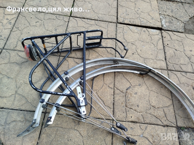 28 цола багажник с калници и светлина за велосипед колело 