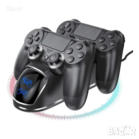 Докинг станция за зареждане на два PS4 контролера, снимка 4 - Аксесоари - 55710487