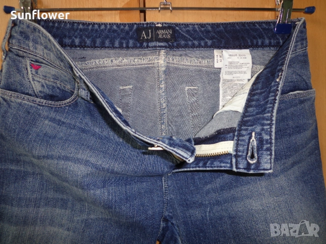 Armani Jeans дамски дънки  W28 L28  Талия – 40 см Вътрешна страна на крачола - 70 см Обща дължина - , снимка 7 - Дънки - 53432422