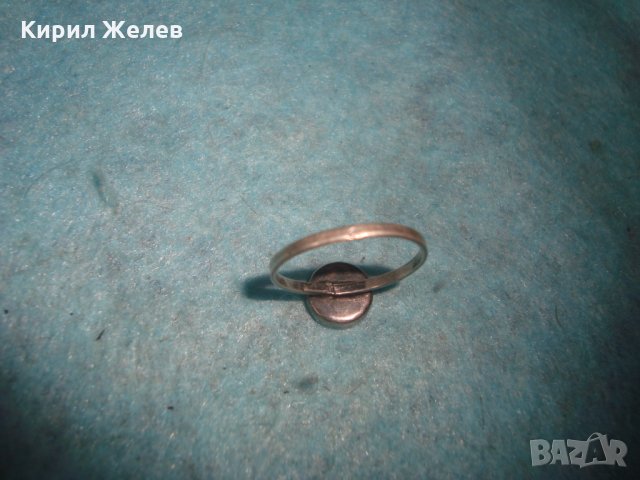 СТАР СРЕБЪРЕН МАЙСТОРСКИ с НИЕЛО ЕФЕКТ ЕМАЙЛИРАН ПРЪСТЕН СРЕБРО 925 БИЖУ МАЙСТОРСКА ИЗРАБОТКА 25356, снимка 9 - Пръстени - 35884172