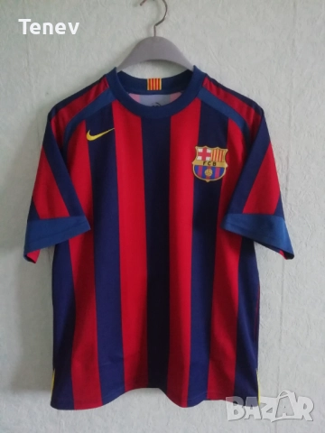 Barcelona #19 Lionel Messi 2005 2006 Home Nike оригинална тениска фланелка екип Меси Барселона, снимка 2 - Тениски - 52883276