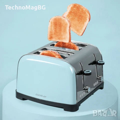 Тостер Cecotec Toastin’ Time ,1700W , 4 слота, снимка 2 - Тостери - 51198929