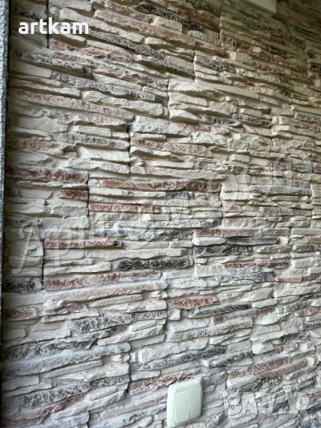 Облицовъчен камък в сиво и кафяво