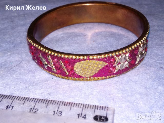 ЕФЕКТНА МОДНА ОРНАМЕНТИРАНА АРТ ГРИВНА БРОНЗИРАНА НЕРЪЖДАЕМА СТОМАНА и КРИСТАЛЧЕТА 37528, снимка 10 - Гривни - 40811061