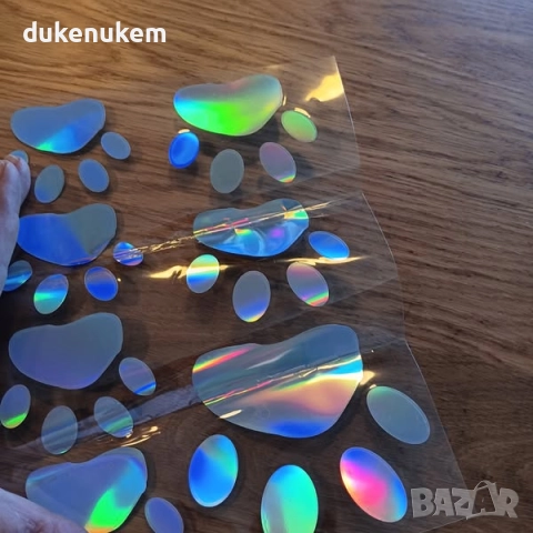 Лазерни рефлекторни стикери с животински и декоративни мотиви, снимка 8 - Аксесоари и консумативи - 51806294