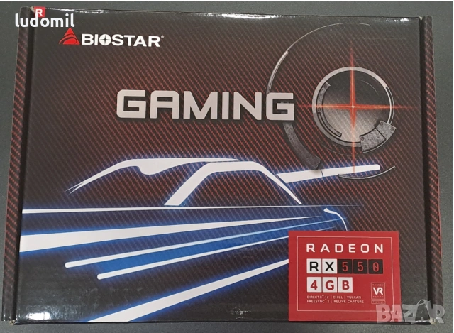 Продавам видео карта BIOSTAR Radeon RX550, 4GB, GDDR5, 128 bit, DVI-I, HDMI, DisplayPort, PCI Expres, снимка 4 - Видеокарти - 53688077