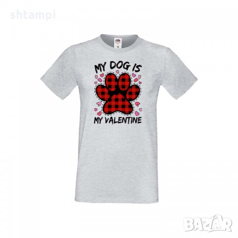 Мъжка тениска Свети Валентин My Dog Is My Valentine 2, снимка 3 - Тениски - 35715917