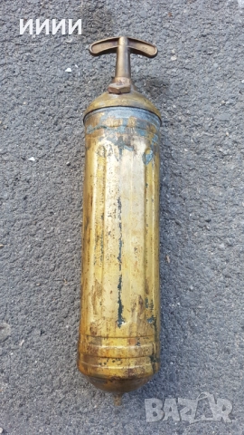 Старинен пожарогасител за кола, снимка 1