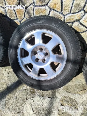 Оригинални лети джанти с гуми за Ауди, 15 цола 5 бр , снимка 3 - Гуми и джанти - 48837255