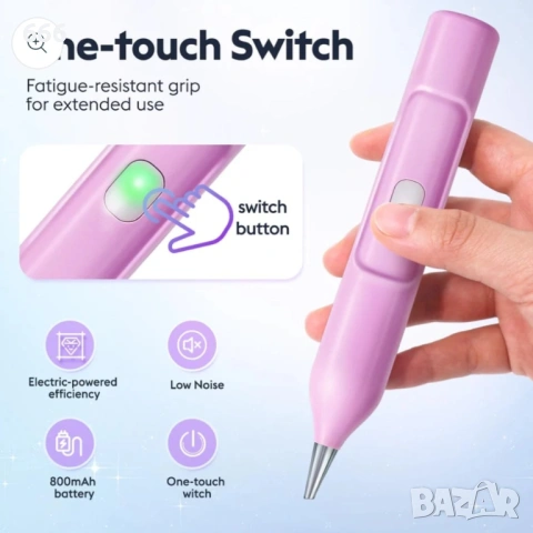 Електрическа диамантена писалка за рисуване с вакуумна технология, за диамантено рисуване., снимка 4 - Друга електроника - 53295488