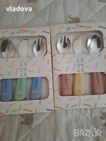 Детски комплект 2 броя , снимка 3 - Прибори, съдове, шишета и биберони - 51639747