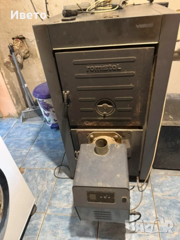 Чугунен пелетен котел Romstal 30kw използван