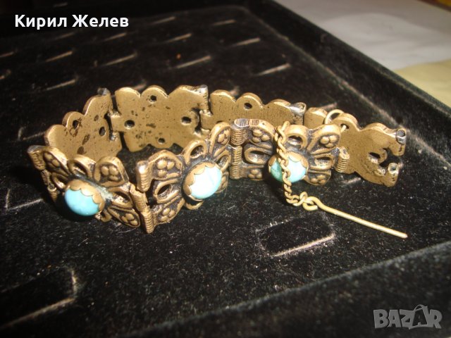 ВЪЗРОЖДЕНСКА БРОНЗОВА ЕТНО ГРИВНА с НАТУРАЛНИ ШЛИФОВАНИ СКЪПОЦЕННИ КАМЪНИ ТУРМАЛИН МАЙСТОРСКА 23471, снимка 17 - Антикварни и старинни предмети - 33846568