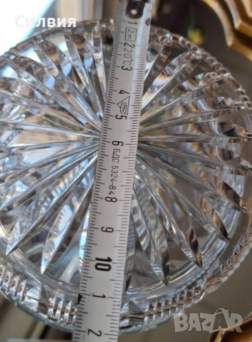 Малка кристална купа с капак , снимка 7 - Декорация за дома - 52921464